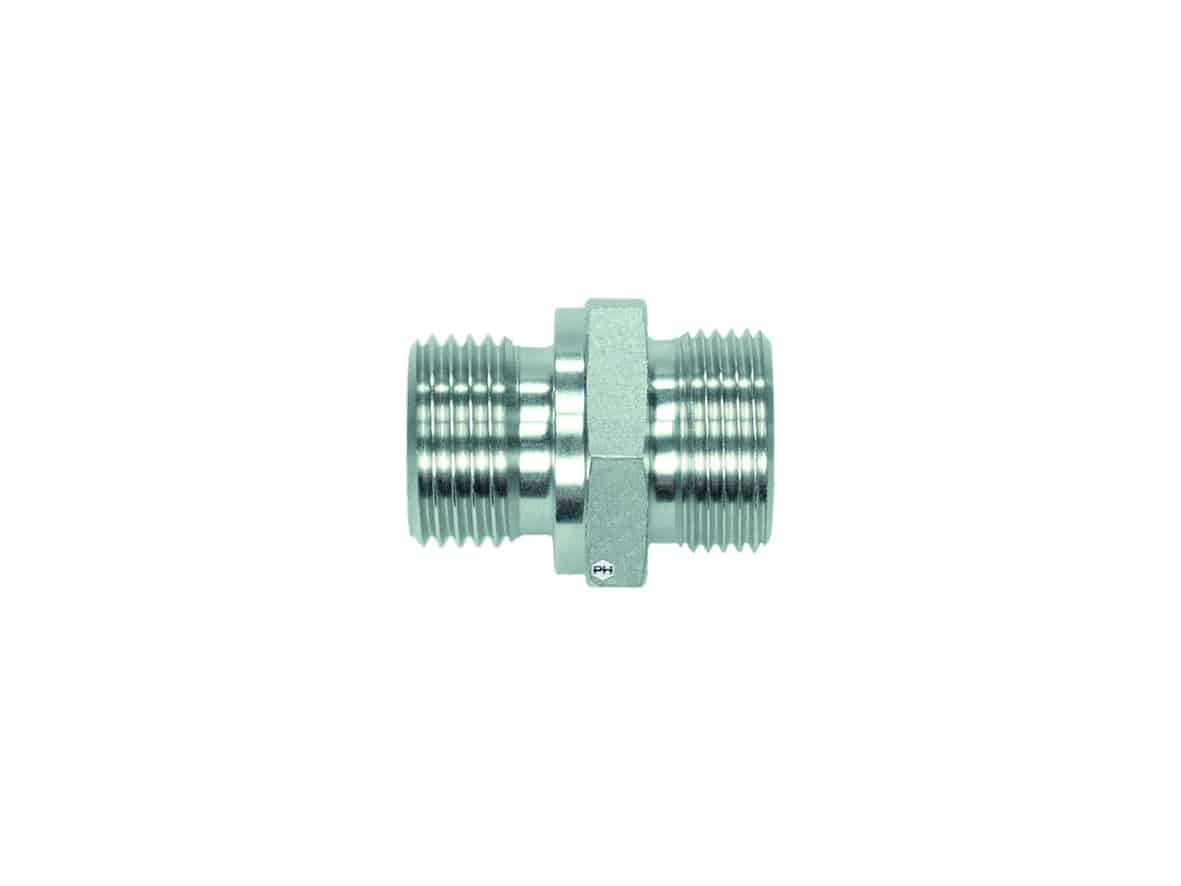 Male stud coupling to metric parallel body only