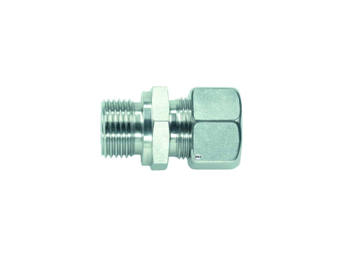 Male stud coupling to metric parallel